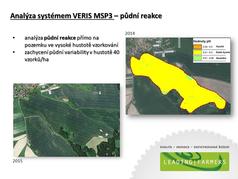 Veris MSP3 - mapa pH (zobrazeno 124x)