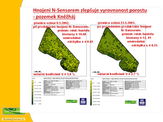 Hnojení N-Sensorem zlepšuje vyrovnanost porostu - pozemek Kněžháj (zobrazeno 83x)